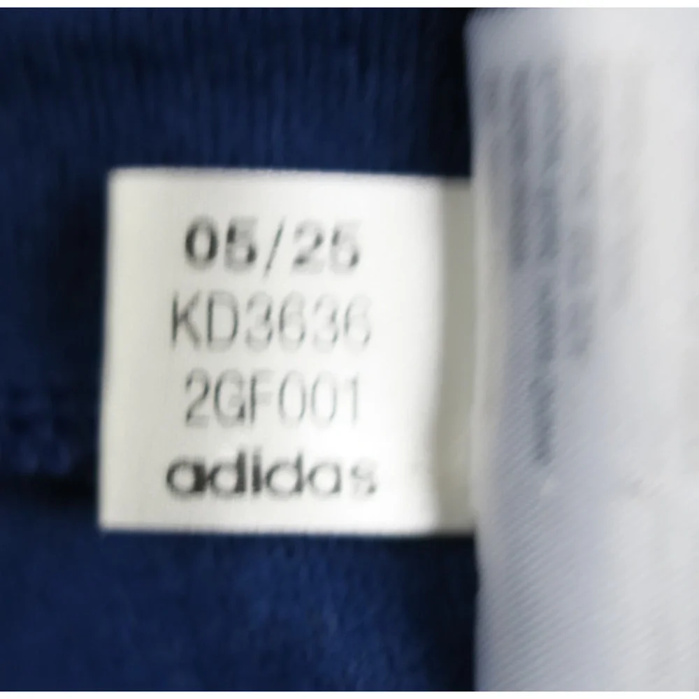 Adidas Track Pants Mens XL Navy Tapered Joggers Zip Ankle Zip Pockets Athletic